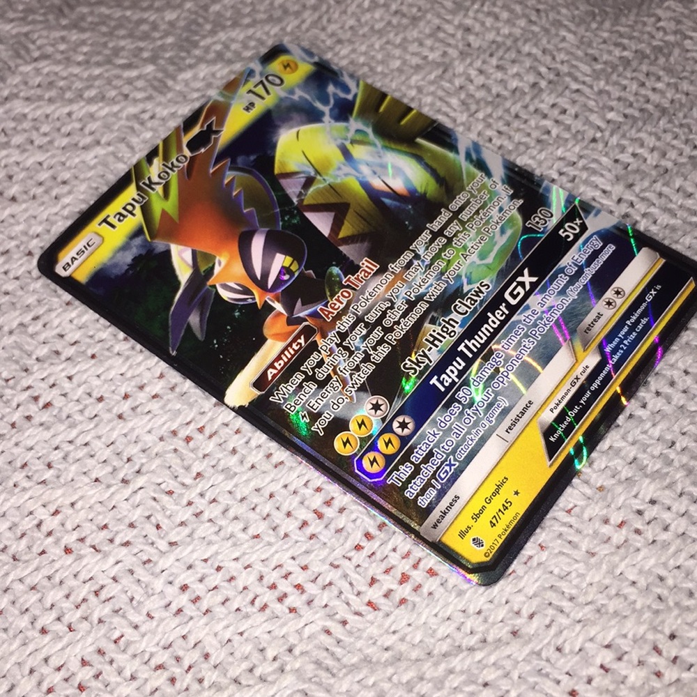 pokémon cars Tapu Koko GX